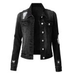 Veste en jeans femme tegular femme manches longue blouson femme mi saison