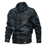 Veste en jean - funmoon - trucker jacket - coton denim - col chemise classique - manches longues Veste en jean - funmoon - trucker jacket - coton denim - col chemise classique - manches longues
