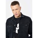 Veste en jean homme blunt - kaporal - coupe slim - d�lav� noir
