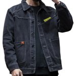 Veste en jean homme coton printemps et automne veste en jean de printemps pour jeunes hommes xxs - xl ...