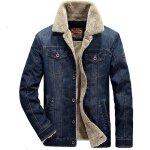 Veste en jean homme - fondupin - xxl - tissu matelass� - coupe classique