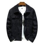 Veste en jean homme insfity - coupe slim multi - poches col revers - noir