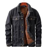 Veste en jean homme luxe - slim fit - noir