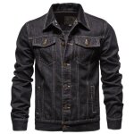 Veste en jean pour hommes - mobigarlan - xd473q - noir - poches multiples - fit grande vêtements masculin ... Veste en jean pour hommes - mobigarlan - xd473q - noir - poches multiples - fit grande vêtements masculin ...