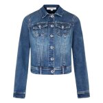 Veste en jean - morgan - bleu stone - coupe droite - manches longues - 2 poches à rabat Veste en jean - morgan - bleu stone - coupe droite - manches longues - 2 poches à rabat