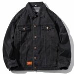 Veste en jean noir pour homme un jeune homme style décontracté lâche printemps et automne xs - xl Veste en jean noir pour homme un jeune homme style décontracté lâche printemps et automne xs - xl