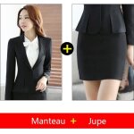 ?veste + jupe?costume femme coupe slim de marque style automne et hiver dinterview de travail costume ... ?veste + jupe?costume femme coupe slim de marque style automne et hiver dinterview de travail costume ...