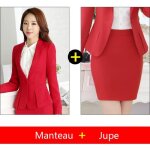 ?veste + jupe?costume femme coupe slim de marque style automne et hiver dinterview de travail costume ...