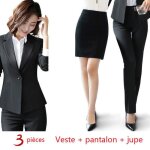 ?veste + jupe + pantalon?costume femme de marque de mode costume style automne et hiver costume coupe ...