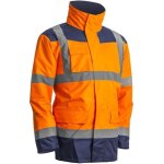 Veste kanata pu hi - viz 3m orange fluo / marine ts - coverguard - 7kanos