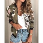 Veste loose impression europe et amrique grande taille manches longues