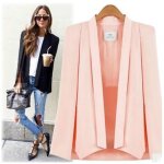Veste de manteau grande taille - profession raffine et lgante - blazer femme - automne hiver