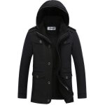 Veste manteau homme hiver  capuche padded stand collar hydrorsistance prserver du froid - funmoon