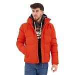 Veste matelasse  capuche superdry everest - orange pure de citrouille - homme