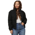 Veste matelass�e style bomber avec col montant. dot�e de 2 poches � rabat boutonn�es. fermeture par boutons ...