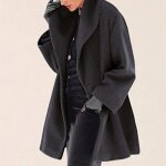 Veste de mode pour femmes automne / hiver manteau en laine ample - remycoo - jiushengti? - noir