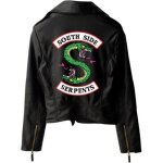 Veste de motard en similicuir avec motif des southside serpents de riverdale pour femme