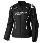 Veste moto femme rst s1 ce - noir / blanc - l
