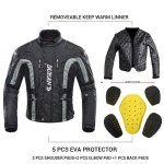Veste de moto noire avec protection noir