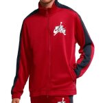 Veste nike - nsw club hoodie zippe homme - rouge - poches latrales zippes - bandes rouges sur les ...