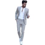Veste + pantalon + chemise costume hommes 3 pi�ces blazer de pour fit grande v�tements masculin xd556 ...
