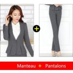 ?veste + pantalon?costume femme coupe slim de marque style automne et hiver dinterview de travail costume ...