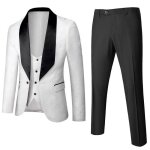 (veste + pantalon + gilet)costume homme - mariage business  brod - fit grande vtements masculin - ...
