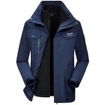 Veste parka impermable hiver homme exterieur  capuche 3 en 1 doubl polaire chaude couleur contraste ...