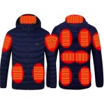 Veste de peche + veste chauffante électrique homme et femme usb (sans batterie) - bleu Veste de peche + veste chauffante électrique homme et femme usb (sans batterie) - bleu