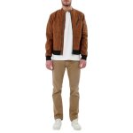 Veste bombers kaporal marron - coupe ajustée - col boutonné Veste bombers kaporal marron - coupe ajustée - col boutonné