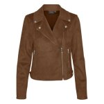 Veste perfecto - vero moda - femme - marron - jaune Veste perfecto - vero moda - femme - marron - jaune