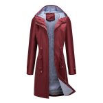 Veste de pluie longue femme  capuche coupe - vent impermable extrieur lger - insfity - rouge - taille ...