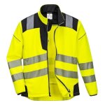 Veste de pluie softshell haute visibilit� portwest vision - orange / noir