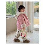 Veste polaire bb funmoon - rose - fermeture  glissire