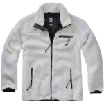 Veste polaire - brandit - � capuche - blanc - peluche �paisse - poches zipp�es