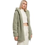 Veste polaire � capuche femme urban classics sherpa - vert - xs