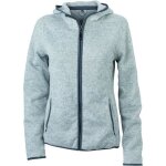Veste polaire  capuche pour randonne femme - jn588 - gris chin