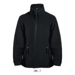 Veste polaire enfant - north kids noir - multisport - garon - anti - bouloche - 2 poches zippes