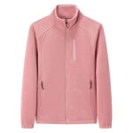 Veste polaire femme - automne hiver - col montant - fermeture �clair - rose