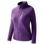 Veste polaire femme - automne hiver - col montant - fermeture �clair - violet
