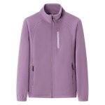 Veste polaire femme - automne hiver - col montant - fermeture éclair - violet - randonnée alpinisme Veste polaire femme - automne hiver - col montant - fermeture éclair - violet - randonnée alpinisme