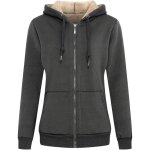 Veste polaire femme - marque - chaud doublure polaire zipp�e � capuche - gris - sports dhiver - ski
