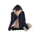 Veste polaire femme - chaud - doublure polaire - zippe  capuche - sweat - shirt manches longues pour ...