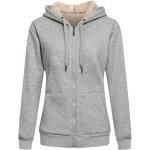 Veste polaire femme chaud doublure polaire zippe  capuche sweat - shirt manches longues pour hiver