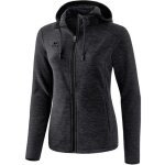 Veste polaire femme - erima - noir chin - coupe cintre - poches zippes - capuche intgre