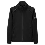 Veste polaire femme extrieur col montant sport casual fermeture zippe - noir