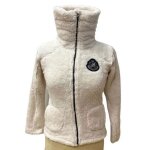 Veste polaire fille - peak mountain - coral sherpagasana - ecru - ski - enfant - femme
