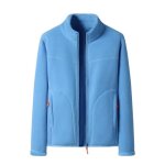 Veste polaire hiver femme - marque - modle - col montant - rversible - couleur unie