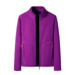 Veste polaire hiver femme - marque - col montant zippee reversible - violet - randonnée - femme Veste polaire hiver femme - marque - col montant zippee reversible - violet - randonnée - femme