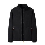Veste polaire hiver homme chaude col montant reversible noir - randonnée alpinisme Veste polaire hiver homme chaude col montant reversible noir - randonnée alpinisme